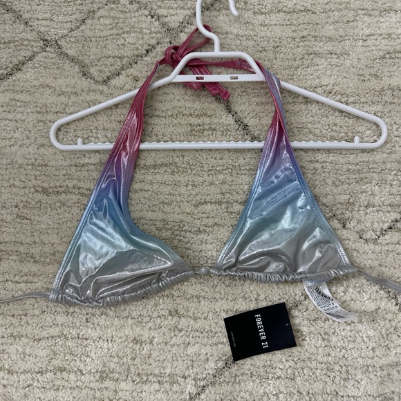 Forever 21 Pink and Blue Bikini Top - Picture 2 of 3